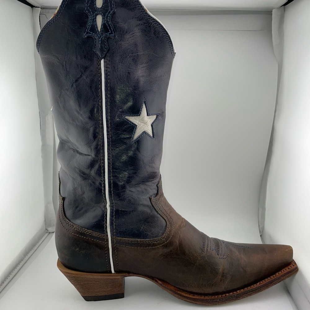 Twisted X WSO0012 Red White & Blue Leather Cowboy Western Boots Women's 9.5B - Picture 2 of 11